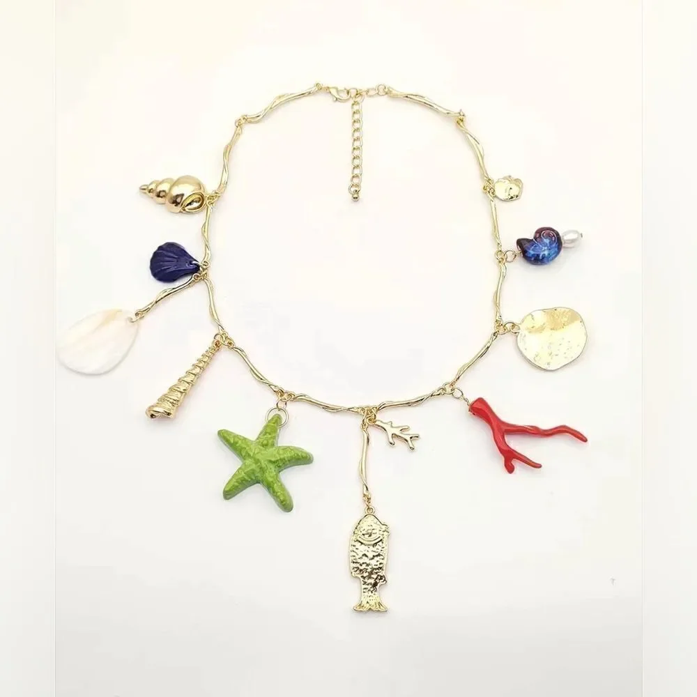 Sea charm necklace N1021